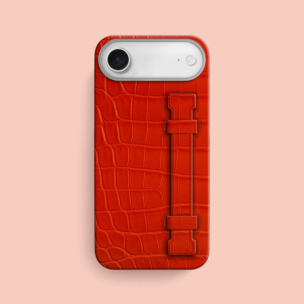 Handle Case 1/1 Orange-Fluo For iPhone 17 Air In Alligator