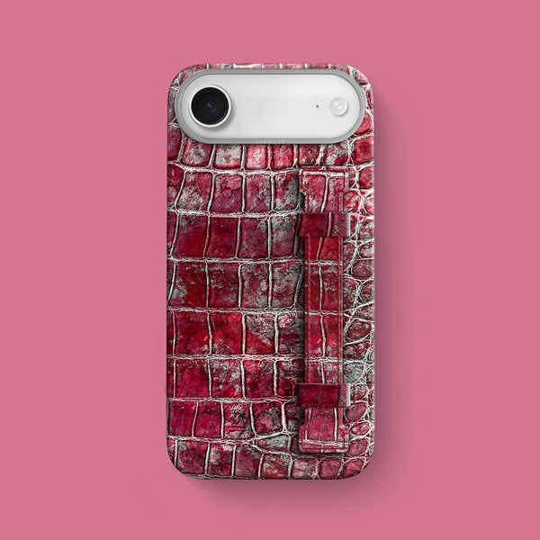Handle Case 1/1 Garnet For iPhone 17 Air In Alligator