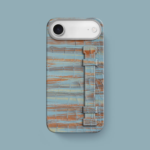 Handle Case 1/1 Copper Blue For iPhone 17 Air In Alligator