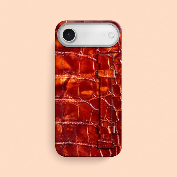 Handle Case 1/1 Red-Clay For iPhone 17 Air In Alligator