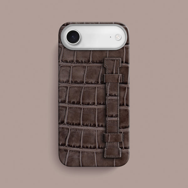 Handle Case 1/1 Iced-Chocolate For iPhone 17 Air In Alligator