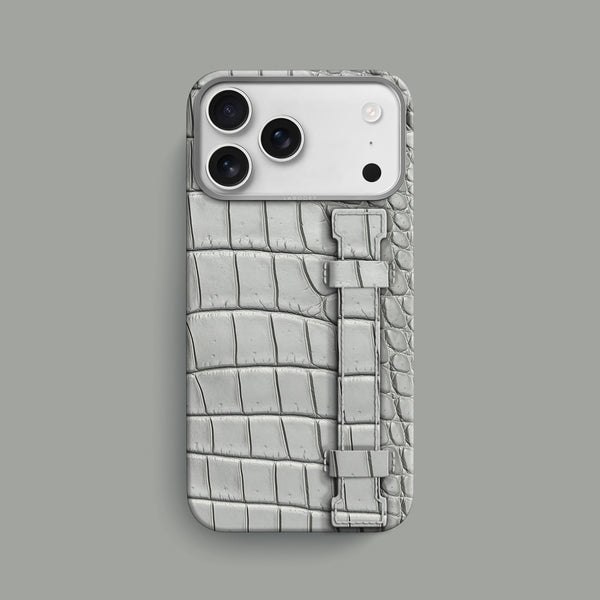 Handle Case 1/1 Grey-Mouse For iPhone 17 Pro Max In Alligator