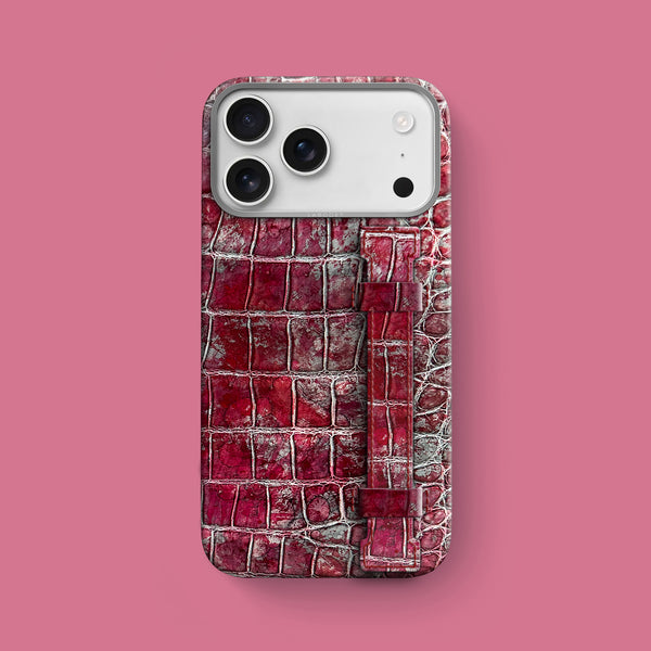 Handle Case 1/1 Garnet For iPhone 17 Pro Max In Alligator