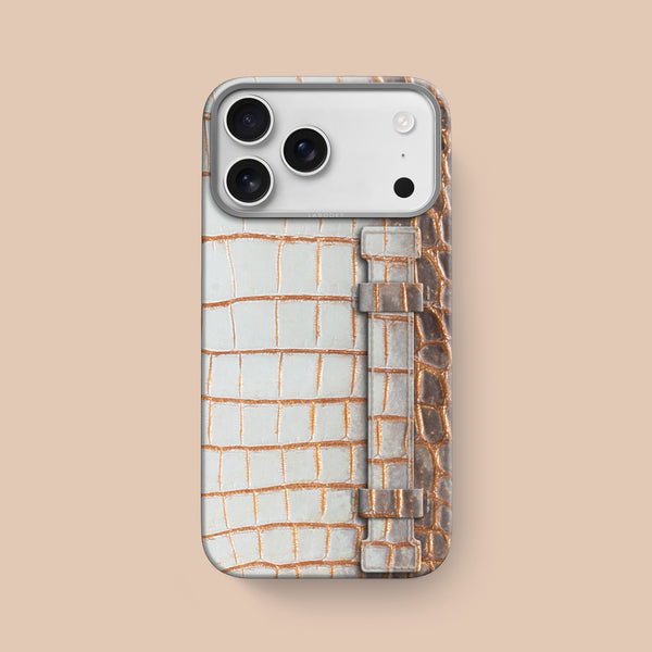 Handle Case 1/1 Aztec For iPhone 17 Pro Max In Himalayan Crocodile