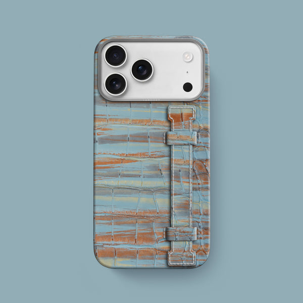 Handle Case 1/1 Copper Blue For iPhone 17 Pro Max In Alligator
