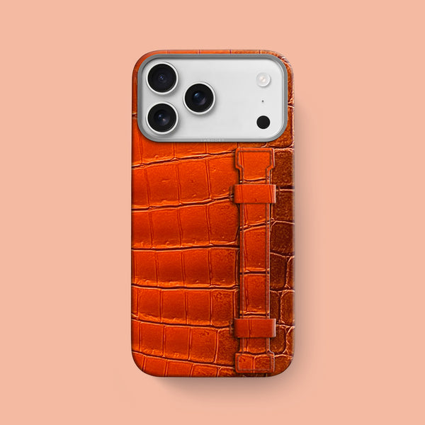 Handle Case 1/1 Mandarin For iPhone 17 Pro Max In Himalayan Crocodile