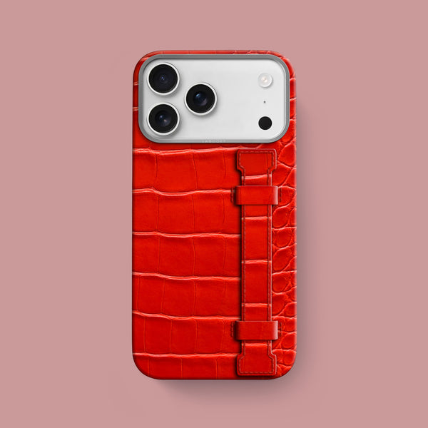 Handle Case Deep Coral For iPhone 17 Pro Max In Alligator