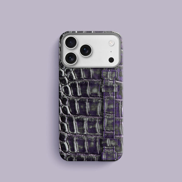 Handle Case 1/1 Grey-Petroleum For iPhone 17 Pro In Alligator