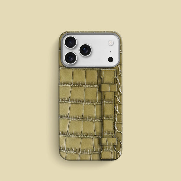 Handle Case 1/1 Pistachio For iPhone 17 Pro In Alligator