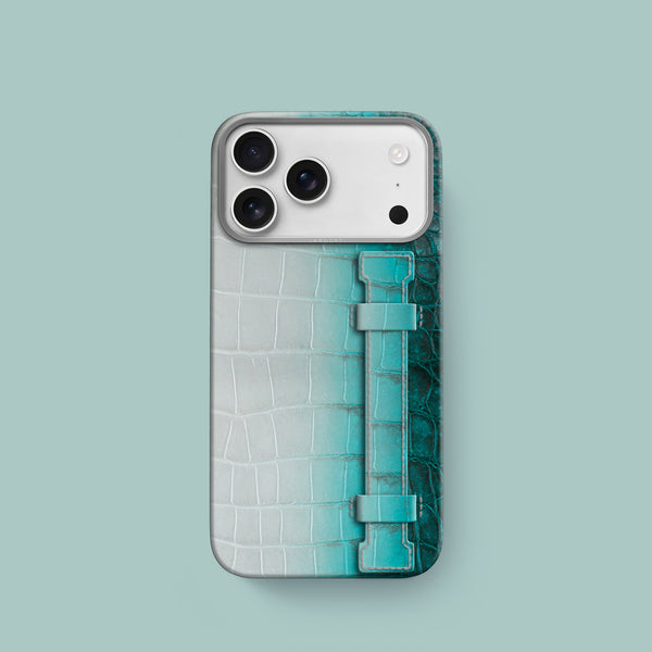 Handle Case 1/1 Turquoise For iPhone 17 Pro In Himalayan Crocodile