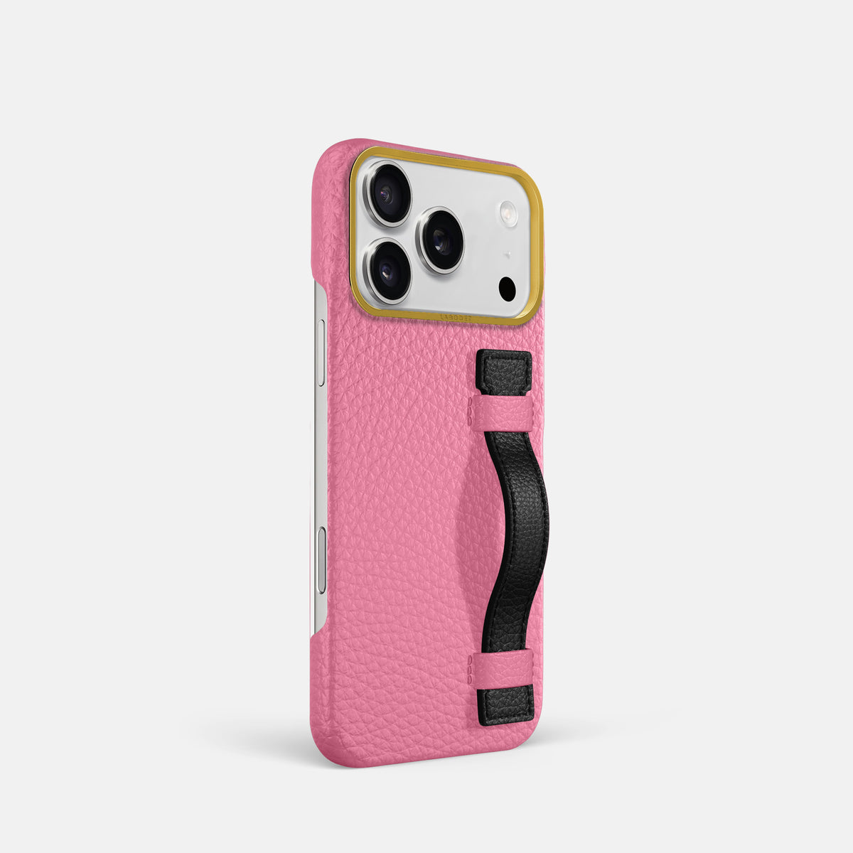 Handle Case Coloré For iPhone 18 Pro In Calf -2 | Pink-Gold