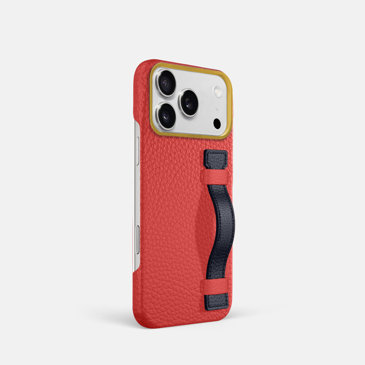 Handle Case Coloré For iPhone 18 Pro In Calf -2 | Red-Gold