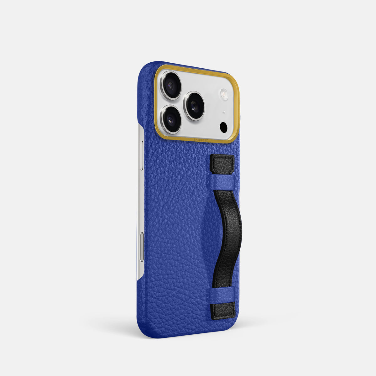 Handle Case Coloré For iPhone 18 Pro In Calf -2 | Royal-Blue-Gold