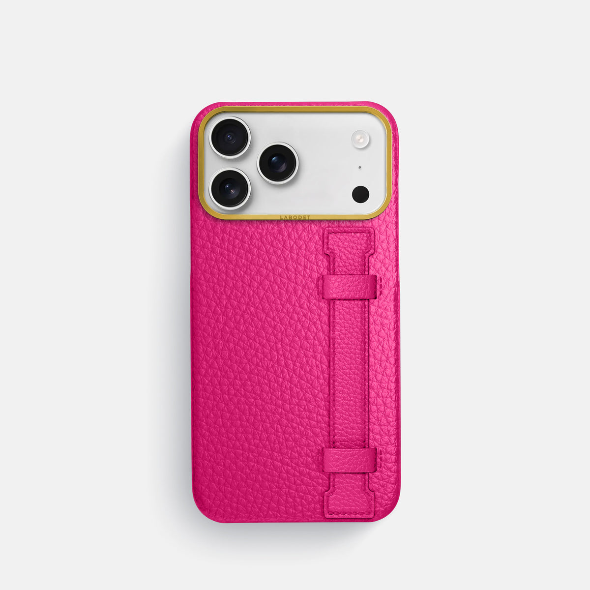 Handle Case For iPhone 17 Pro In Calf -1 | Magenta-Gold