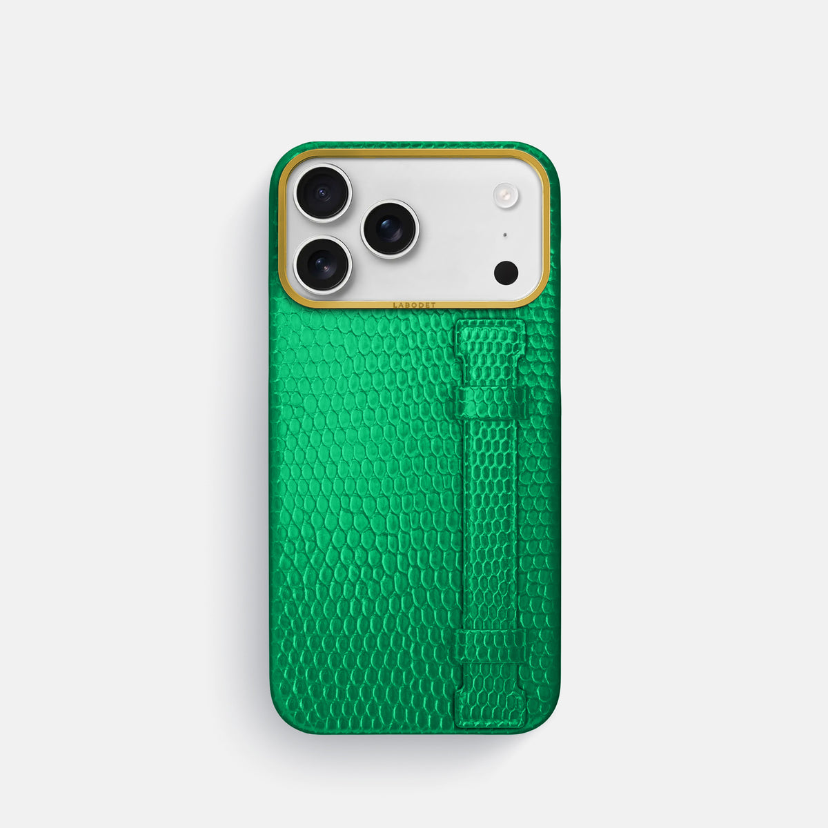 Handle Case For iPhone 17 Pro In Lizard -1 | Apple-Green-Gold