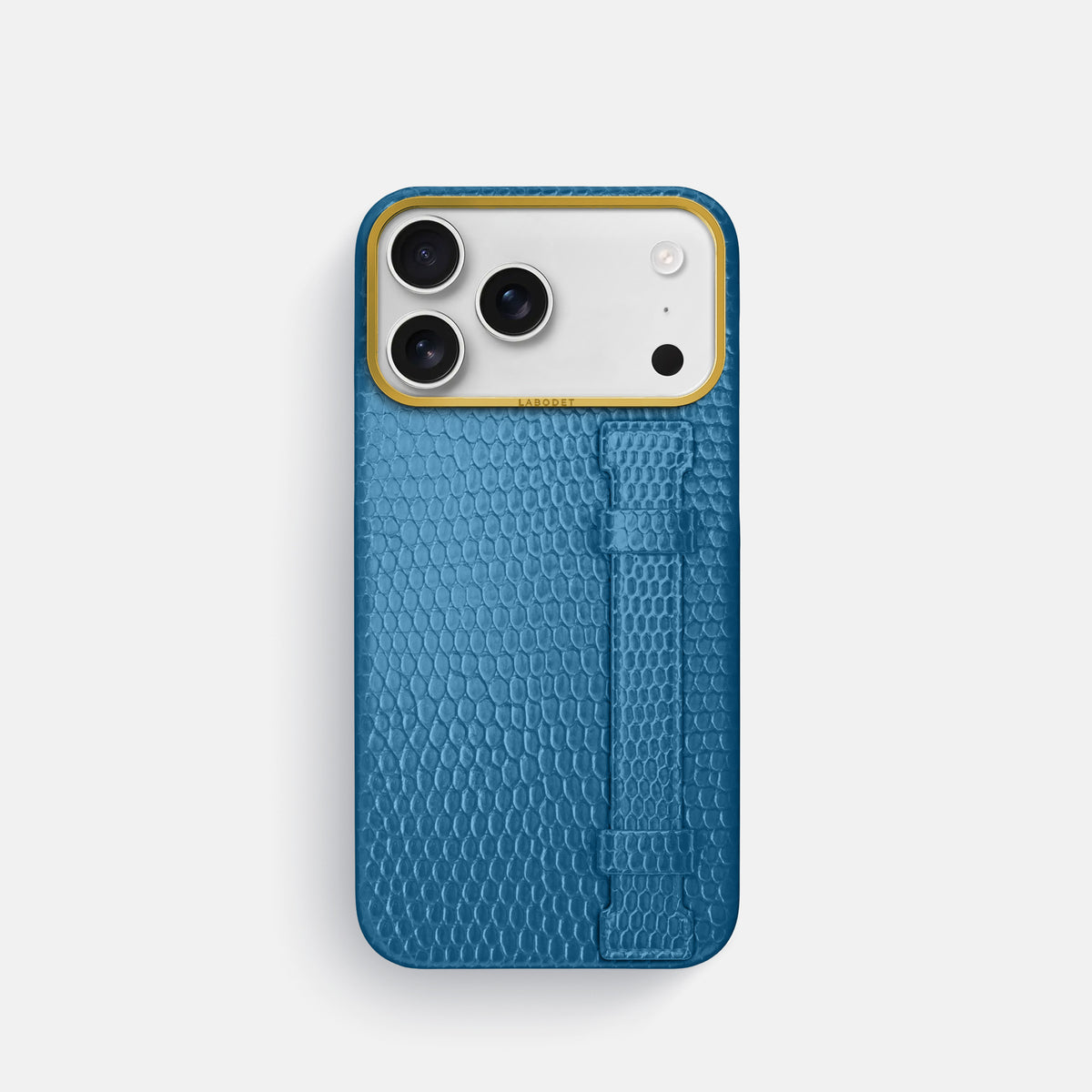 Handle Case For iPhone 17 Pro In Lizard -1 | Blue-Gold