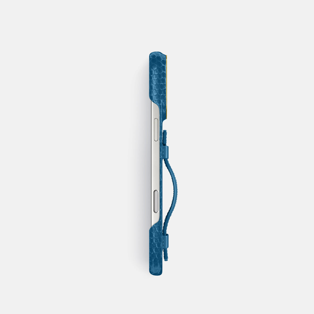 Handle Case For iPhone 17 Pro In Lizard -3 | Blue-Gold