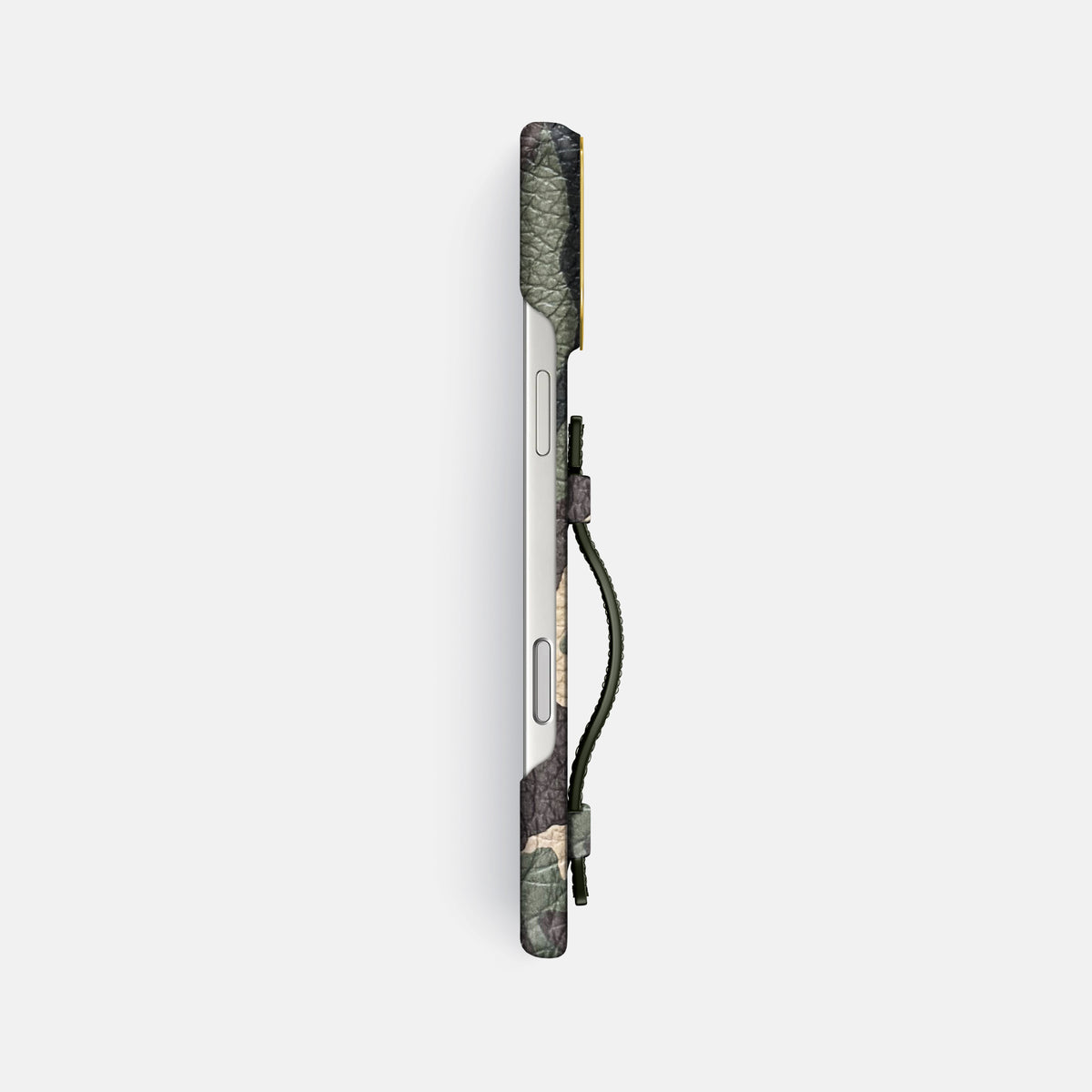 Handle Case For iPhone 17 Pro Max In Calf -3 | Camouflage-Gold