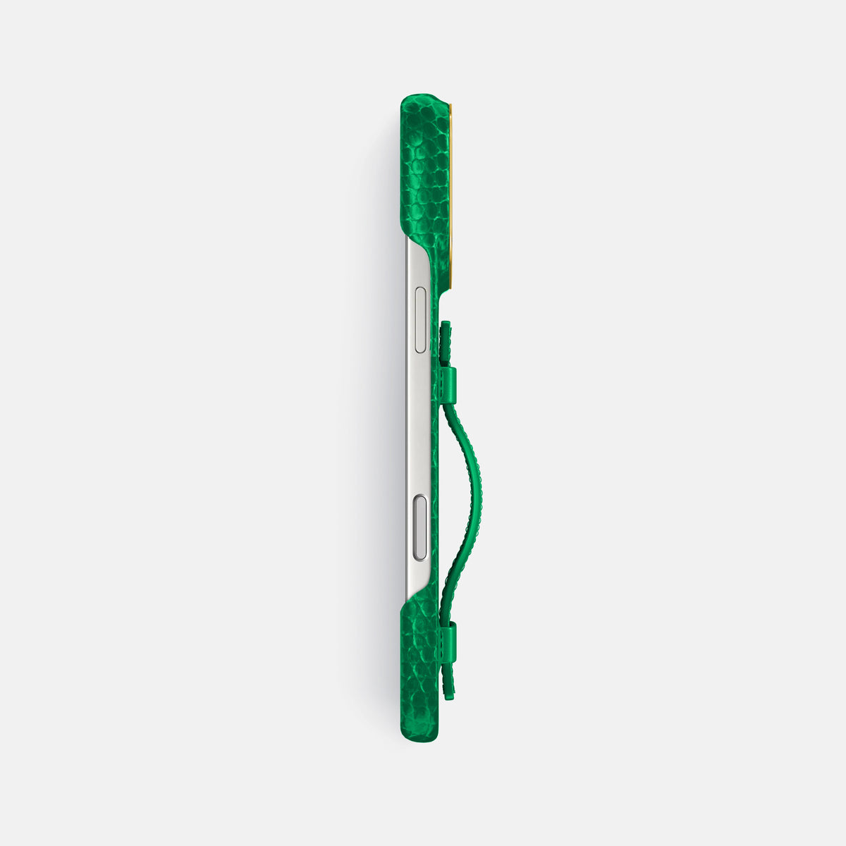 Handle Case For iPhone 17 Pro Max In Lizard -3 | Apple-Green-Gold