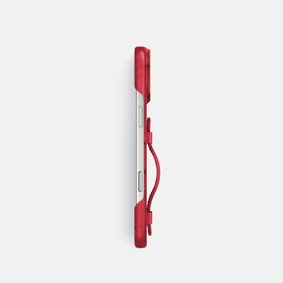 Handle Case For iPhone 17 Pro In Ostrich -3 | Red-Gold