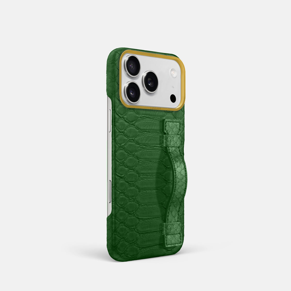 Handle Case For iPhone 17 Pro In Python -2 | Green-Gold