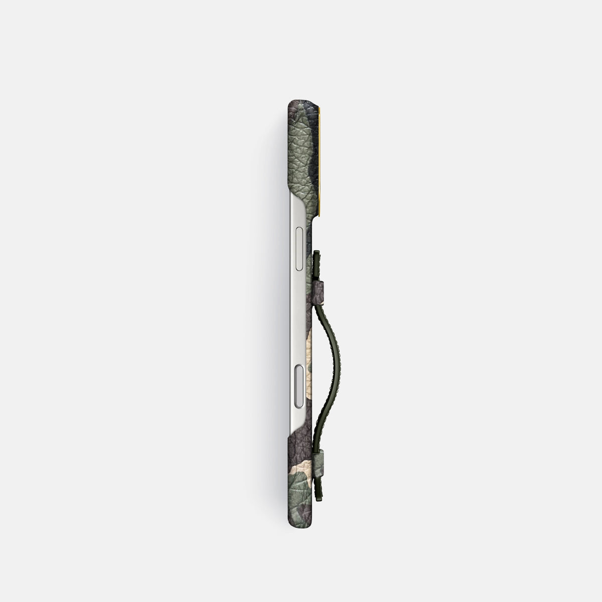 Handle Case For iPhone 18 Pro In Calf -3 | Camouflage-Gold