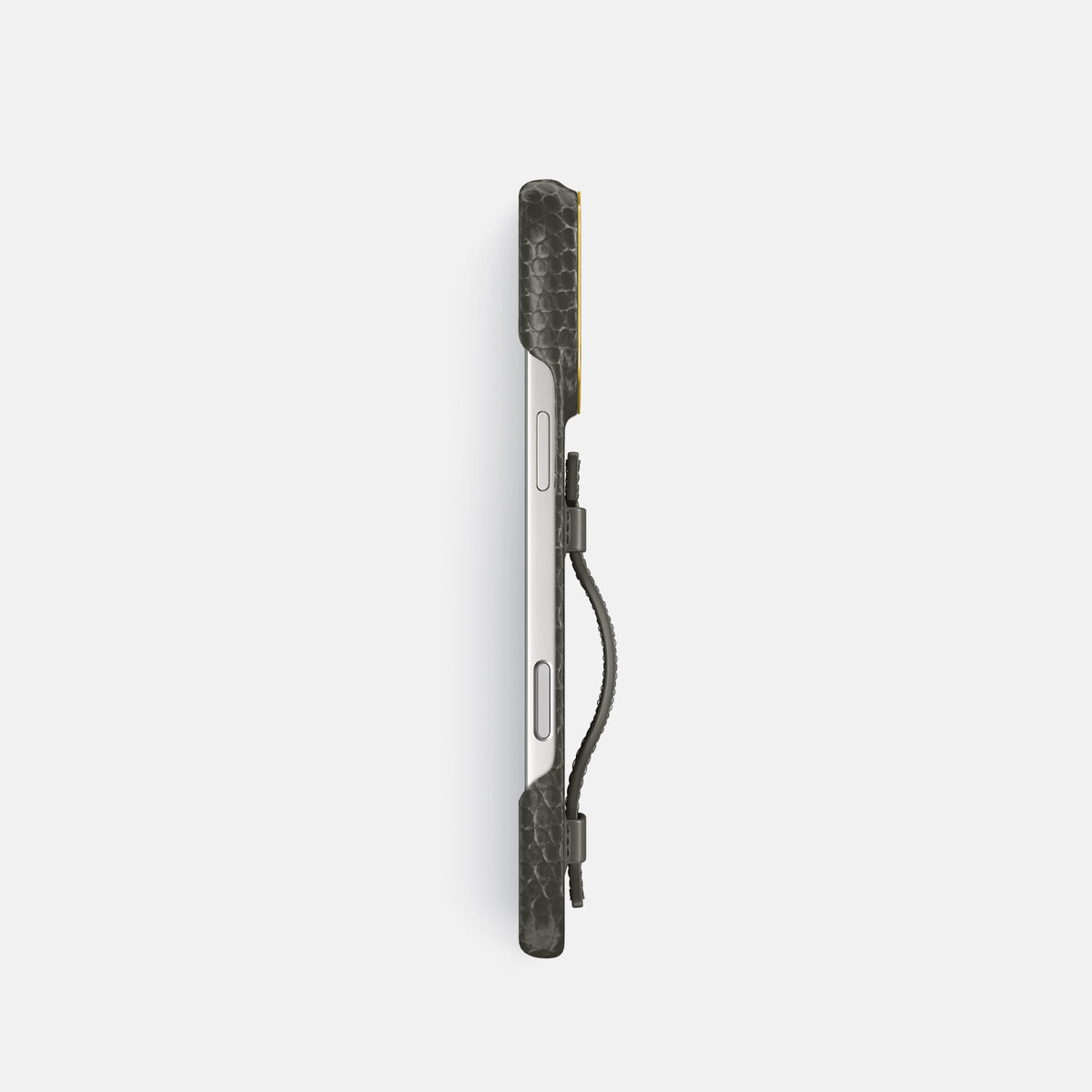 Handle Case For iPhone 18 Pro In Lizard -3 | Grey-Gold