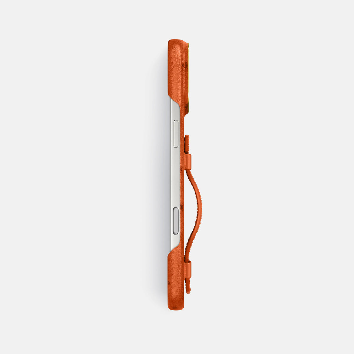 Handle Case For iPhone 18 Pro Max In Ostrich -3 | Orange-Gold