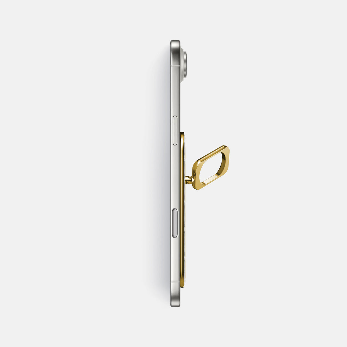 Orange iPhone 17 Air MagSafe Ring Himalayan Crocodile with Gold Metal -3 | Orange-Gold