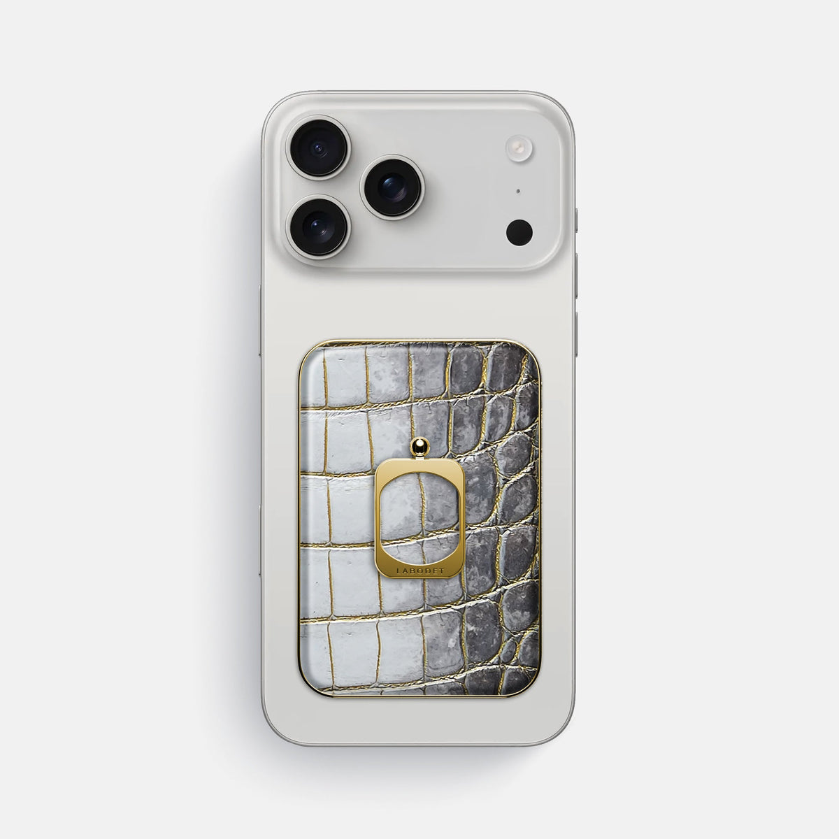 MagSafe Ring For iPhone 18 Pro Max In Himalayan Crocodile -2 | Gold-Gold
