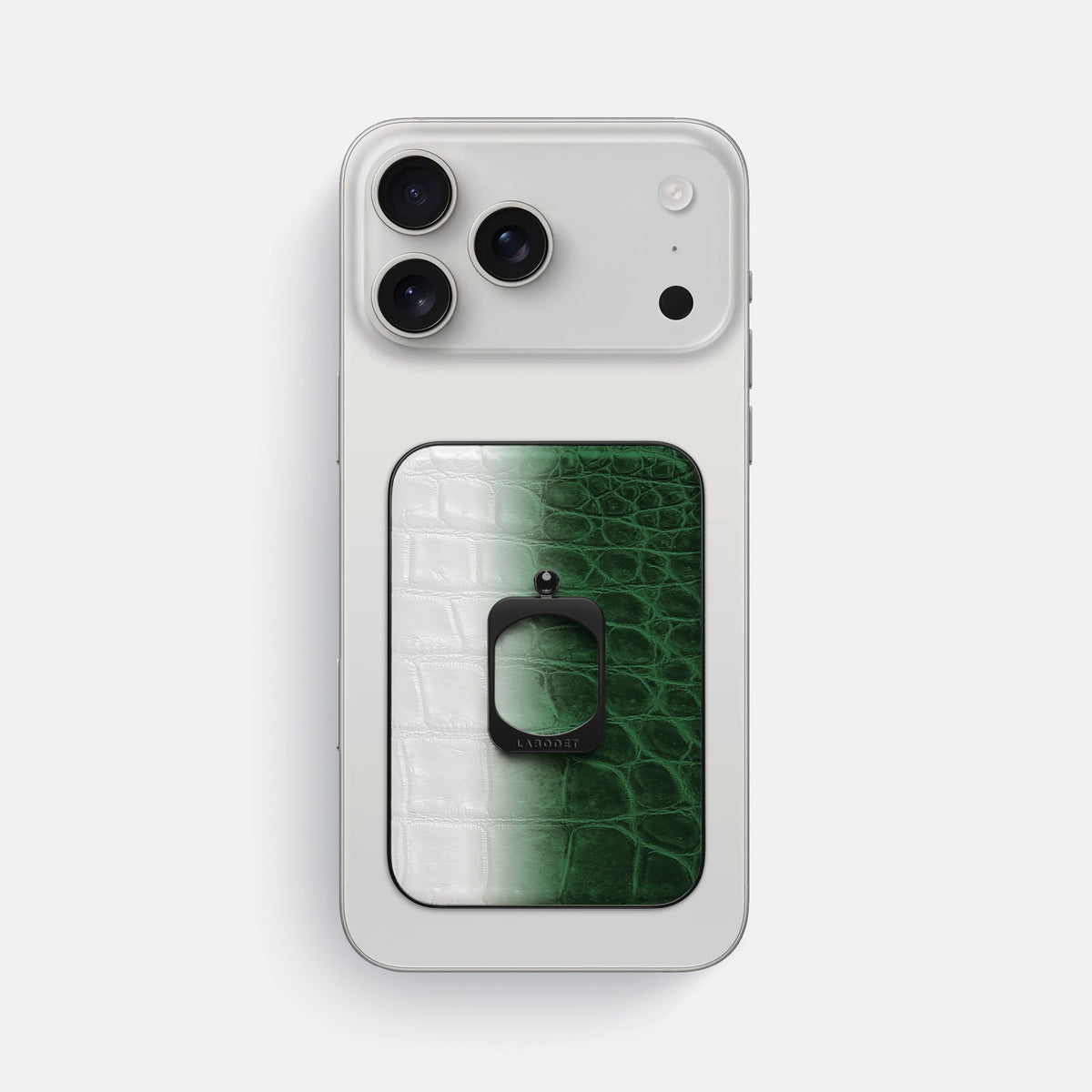 MagSafe Ring For iPhone 18 Pro Max In Himalayan Crocodile -2 | Green-Black