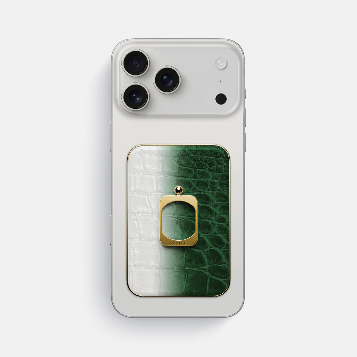 MagSafe Ring For iPhone 18 Pro Max In Himalayan Crocodile -2 | Green-Gold