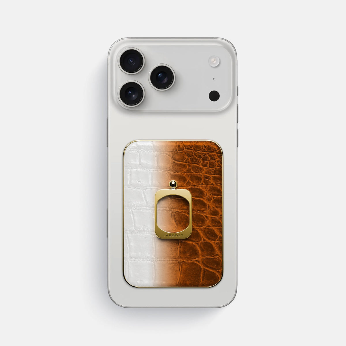 MagSafe Ring For iPhone 18 Pro Max In Himalayan Crocodile -2 | Orange-Gold
