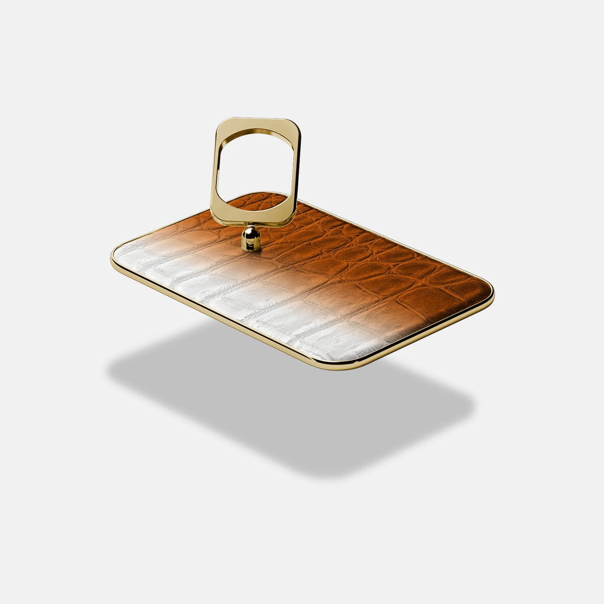 MagSafe Ring For iPhone 18 Pro Max In Himalayan Crocodile -4 | Orange-Gold
