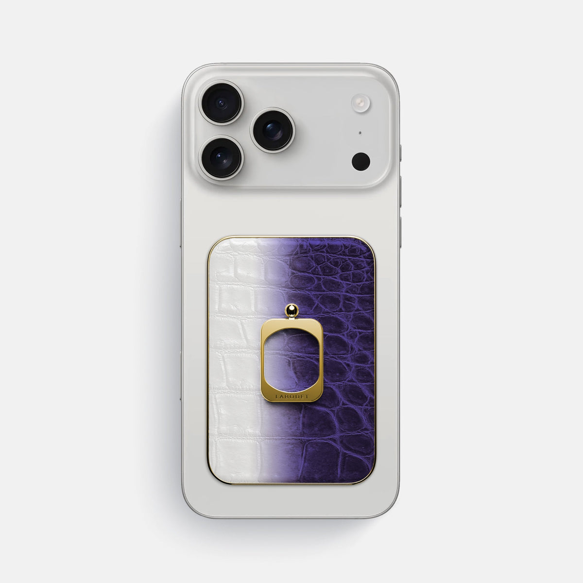 MagSafe Ring For iPhone 18 Pro Max In Himalayan Crocodile -2 | Purple-Gold