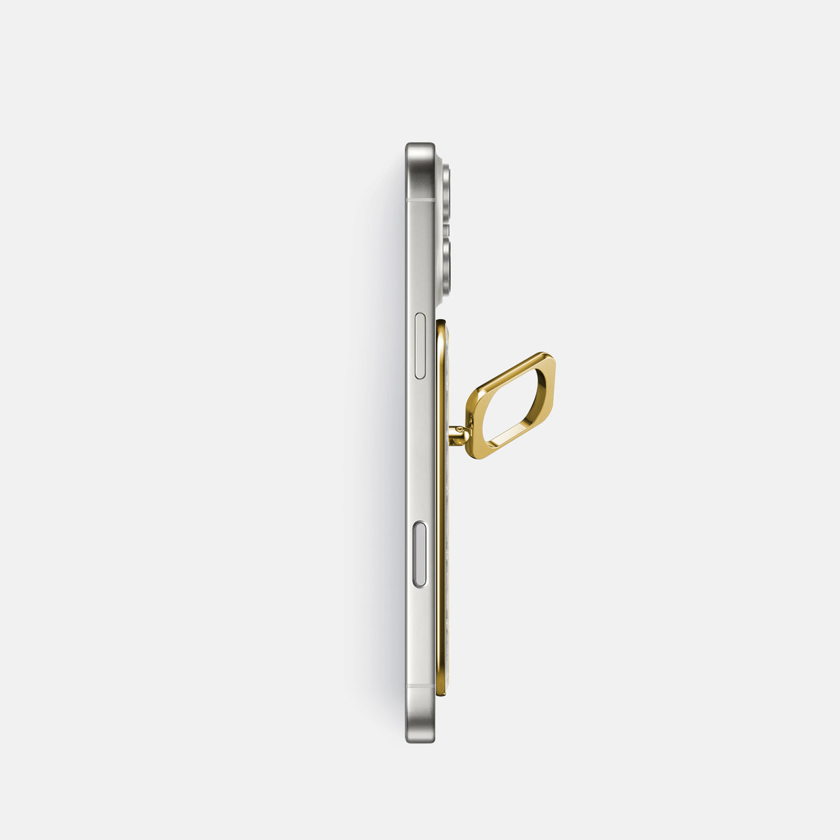 Gold iPhone 17 Pro MagSafe Ring Himalayan Crocodile with Gold Metal -3 | Gold-Gold