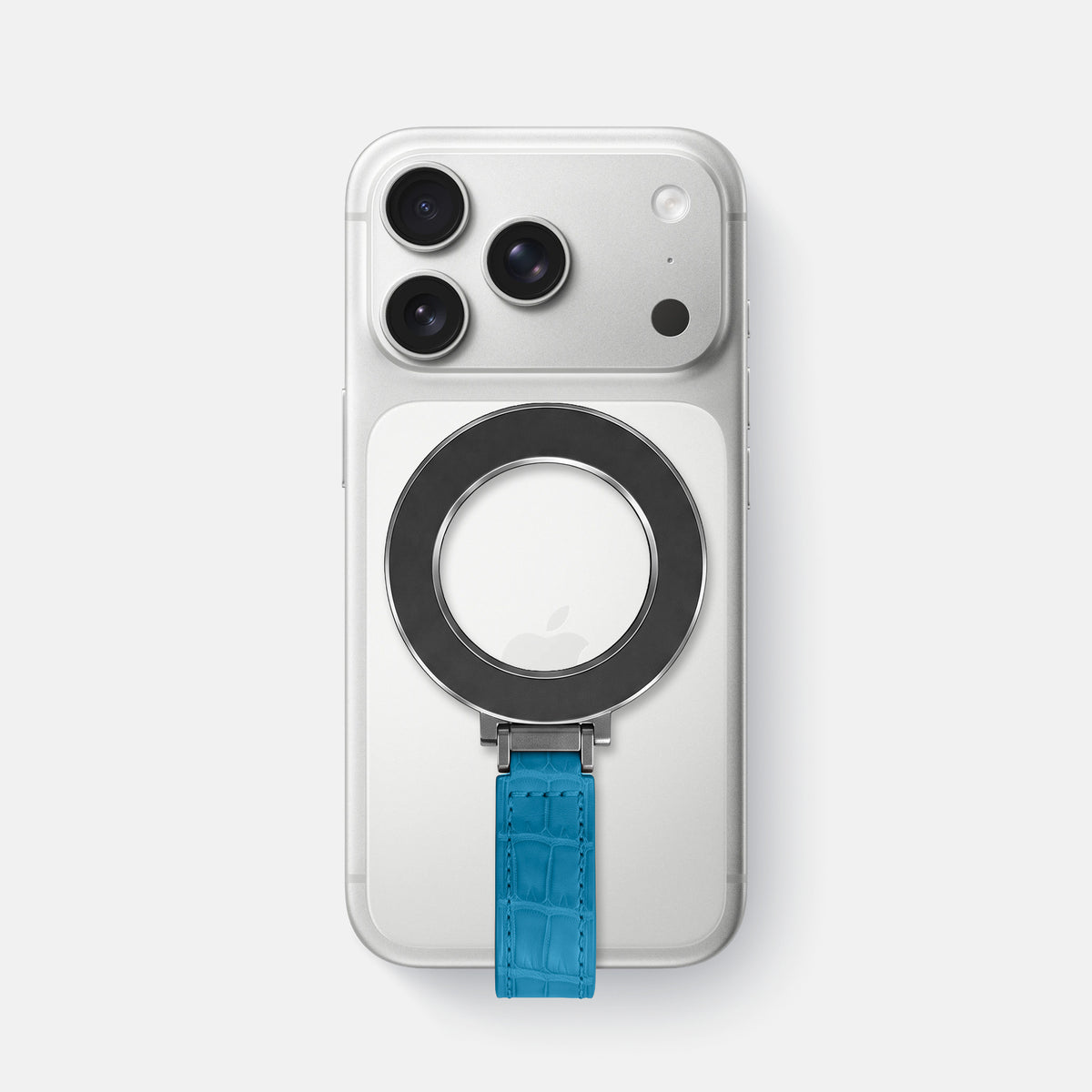MagSafe Stand For iPhone 17 Pro Max In Alligator -1 | Curaçao-Blue