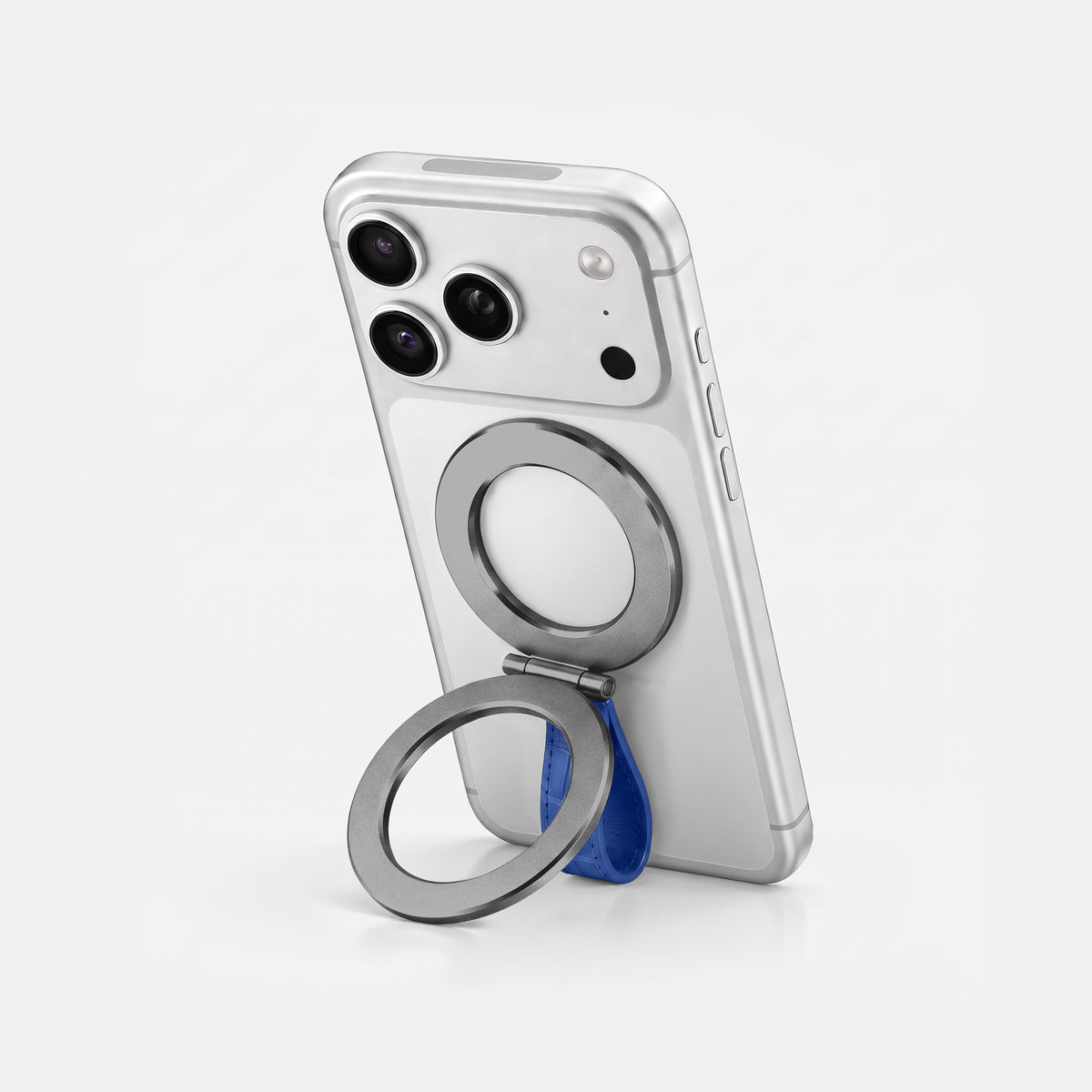 MagSafe Stand For iPhone 18 Pro Max In Alligator -4 | Royal-Blue