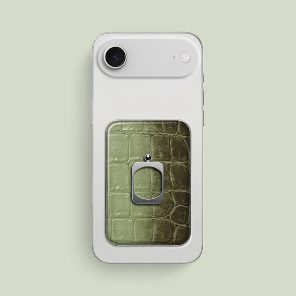 MagSafe Ring Celadon Green For iPhone 17 Air In Himalayan Crocodile