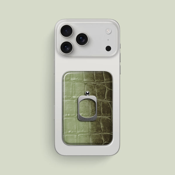 MagSafe Ring Celadon Green For iPhone 17 Pro Max In Himalayan Crocodile