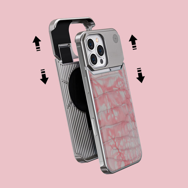 Metal Case 1/1 Lollipop For iPhone 16 Pro Max In Alligator