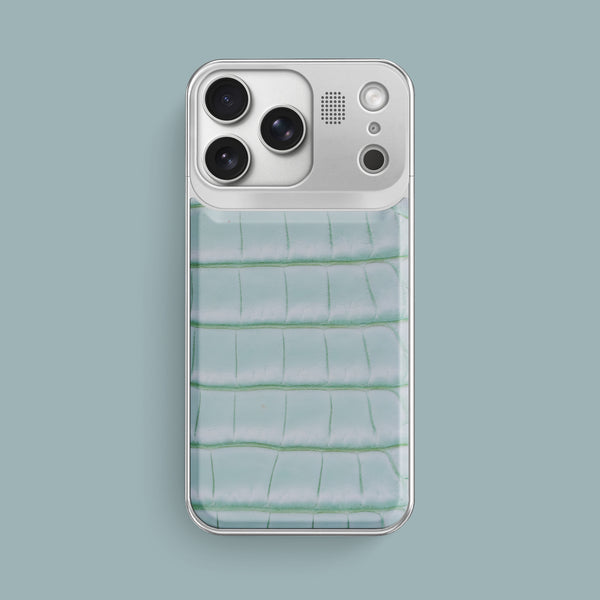Metal Case Mint Gum For iPhone 17 Pro Max In Alligator