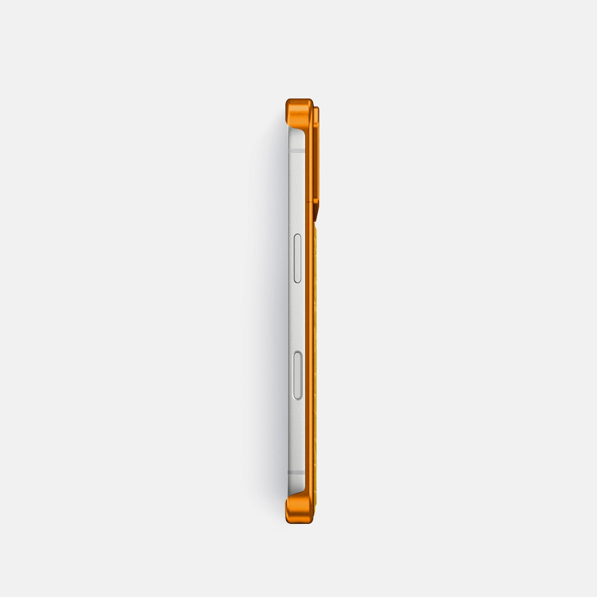 Metal Case For iPhone 18 Pro In Alligator -3 | Yellow-Orange