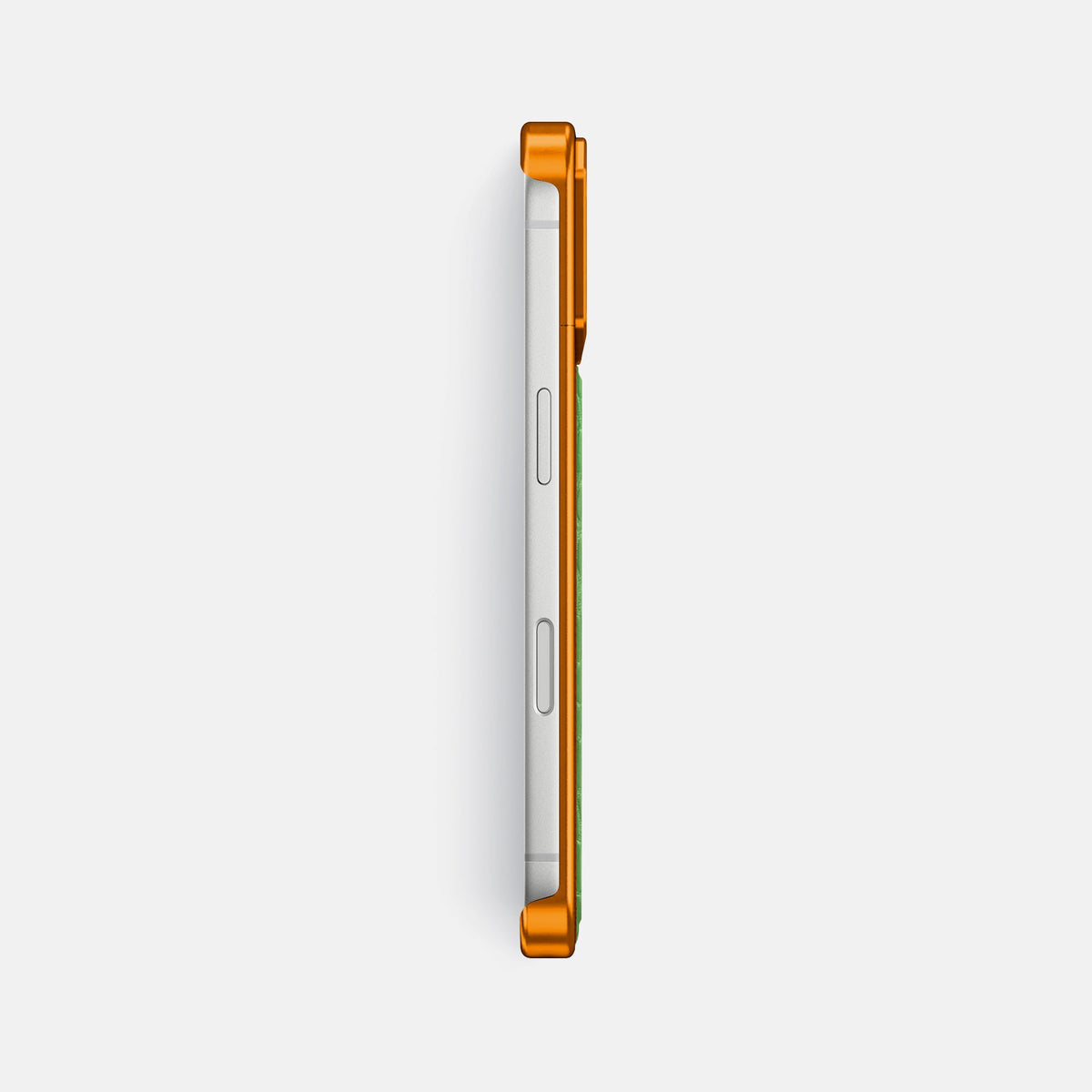 Metal Case For iPhone 18 Pro Max In Alligator -3 | Apple-Green-Orange
