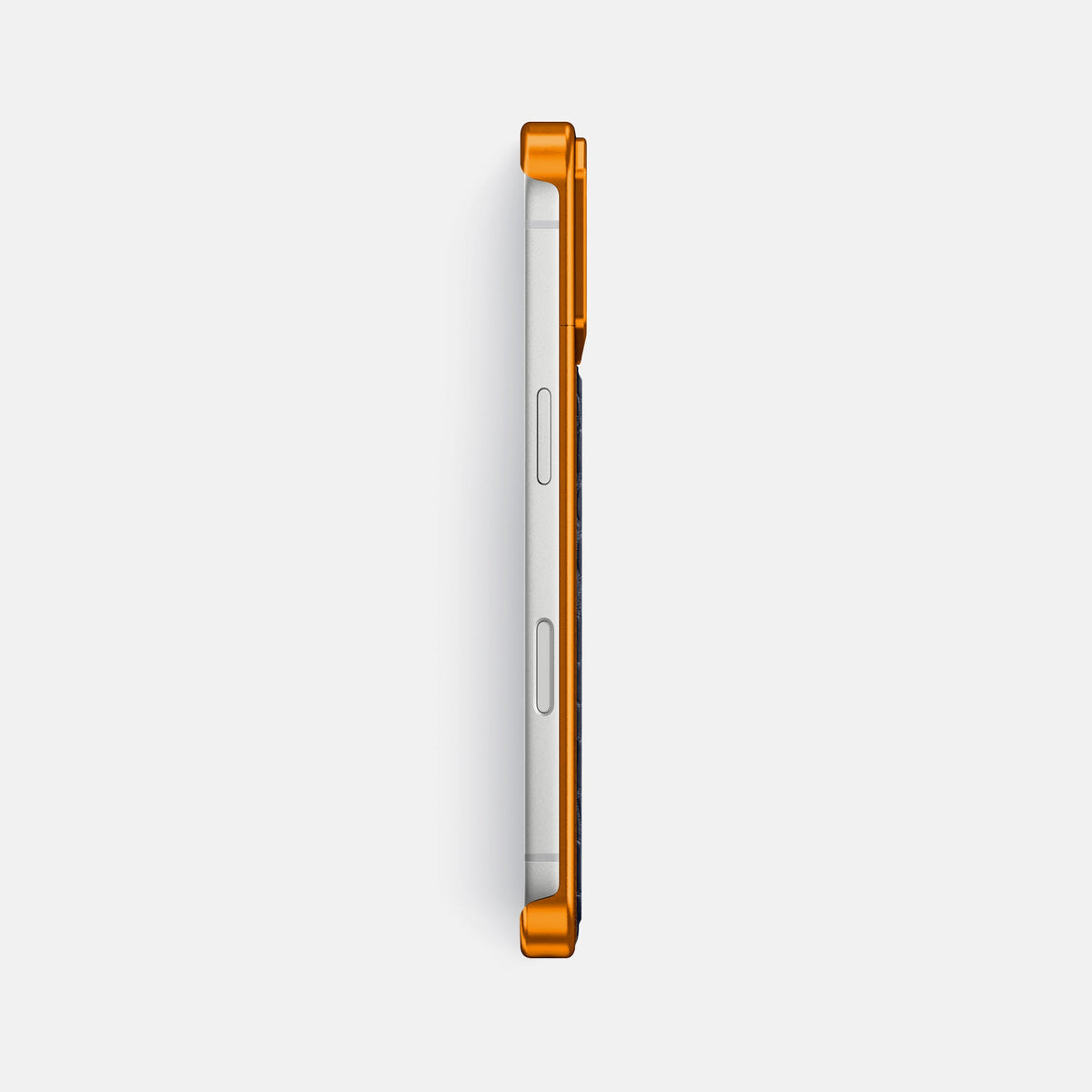 Metal Case For iPhone 18 Pro Max In Alligator -3 | Navy-Blue-Orange