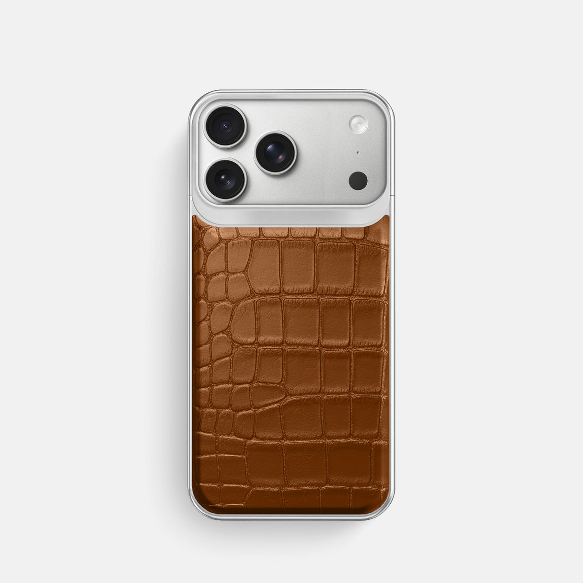 Metal Case For iPhone 18 Pro In Alligator -1 | Honey-Steel