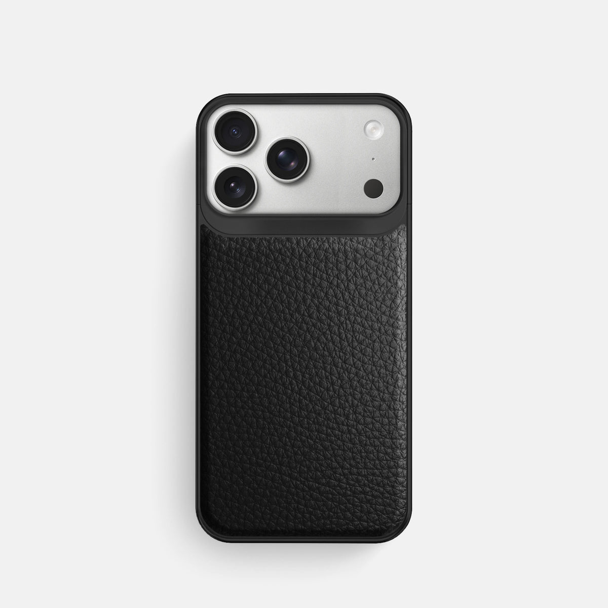 Metal Case For iPhone 18 Pro In Calf -1 | Black-Black