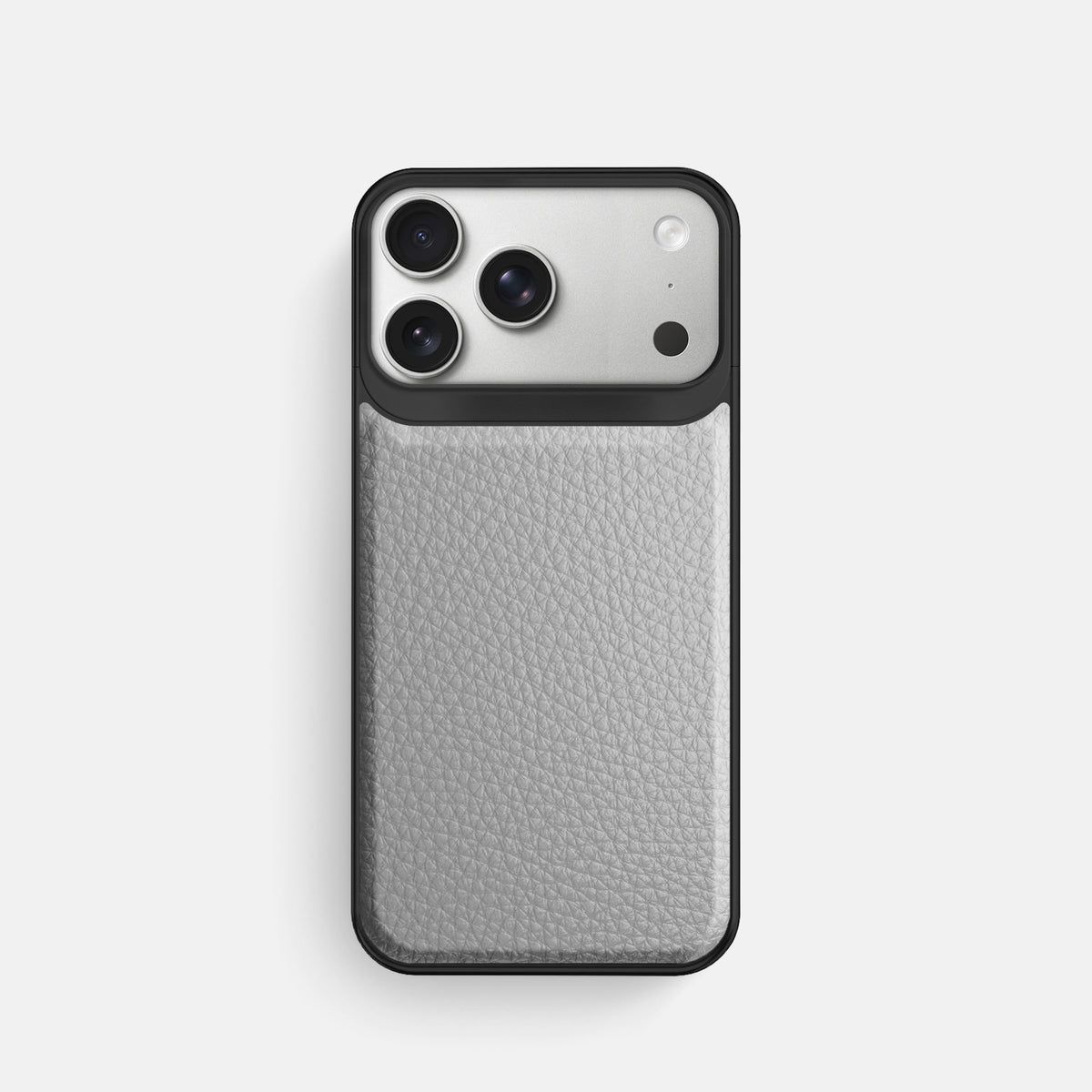 Metal Case For iPhone 18 Pro In Calf -1 | Nuage-Black