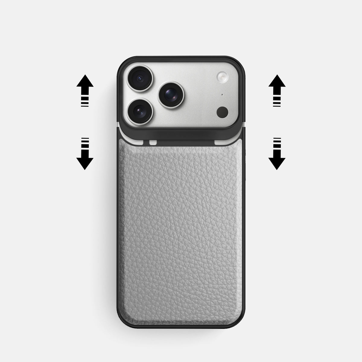 Metal Case For iPhone 18 Pro In Calf -2 | Nuage-Black