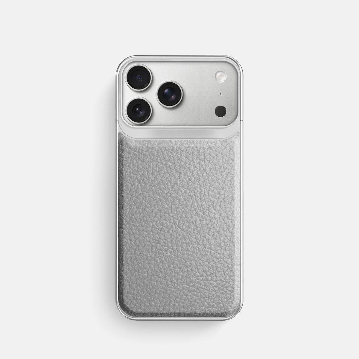 Metal Case For iPhone 18 Pro In Calf -1 | Nuage-Steel